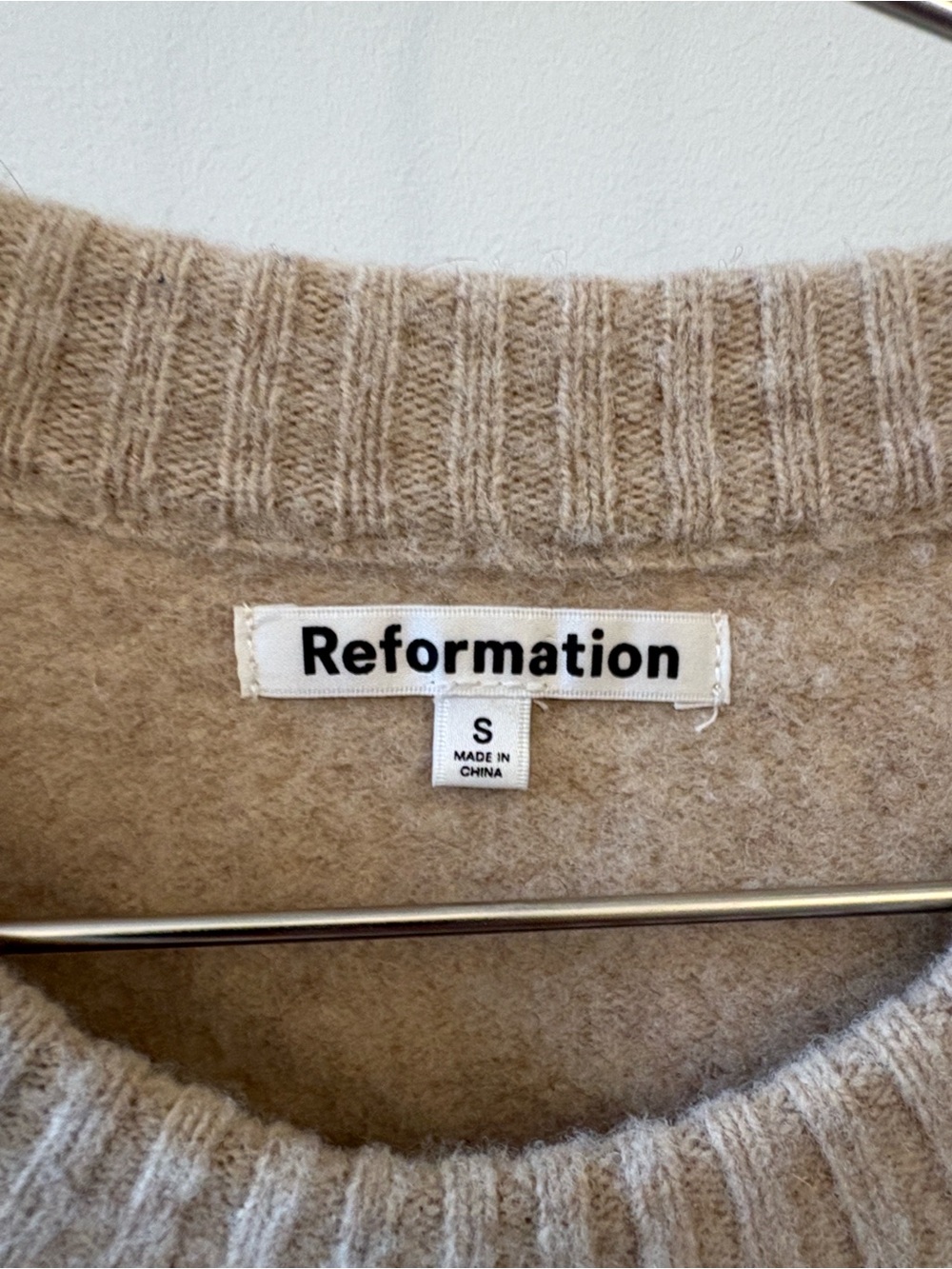 Reformation Edna Sweater - Oatmeal - Picture 3 of 3